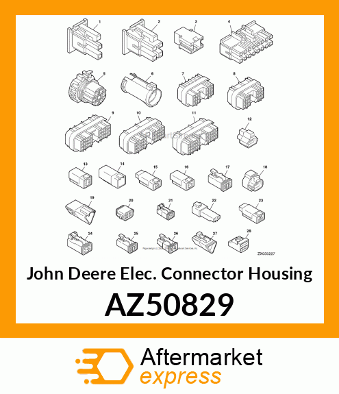 Elec. Connector Housing AZ50829