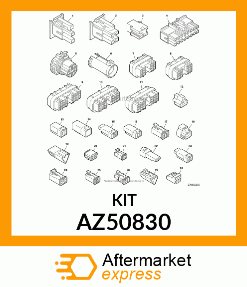 ELECTRICAL CONNECTOR ASSY AZ50830