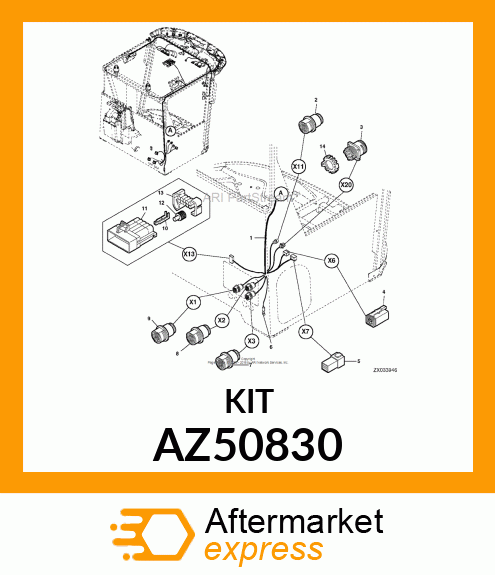 ELECTRICAL CONNECTOR ASSY AZ50830