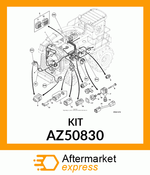 ELECTRICAL CONNECTOR ASSY AZ50830