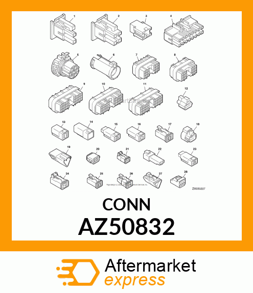 ELECTRICAL CONNECTOR ASSY AZ50832