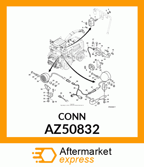 ELECTRICAL CONNECTOR ASSY AZ50832