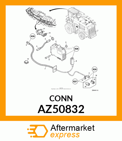 ELECTRICAL CONNECTOR ASSY AZ50832