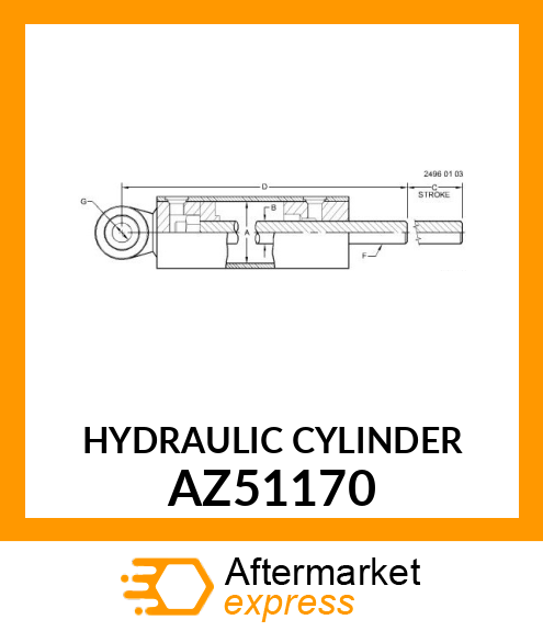 HYDRAULIC CYLINDER AZ51170