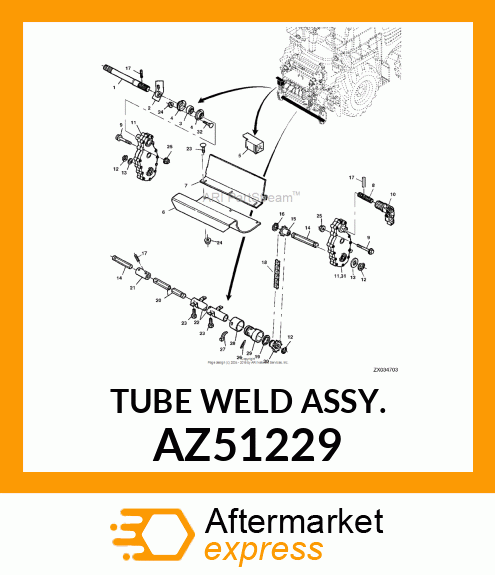 TUBE WELD ASSY. AZ51229