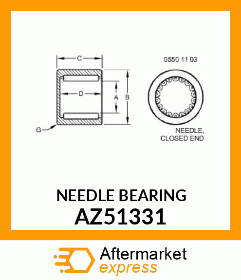 NEEDLE BEARING AZ51331