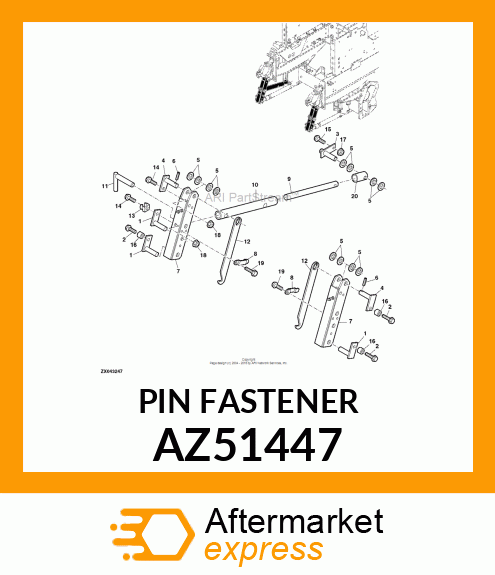 PIN FASTENER AZ51447