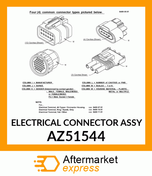 ELECTRICAL CONNECTOR ASSY AZ51544