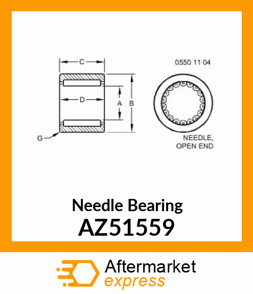 Needle Bearing AZ51559