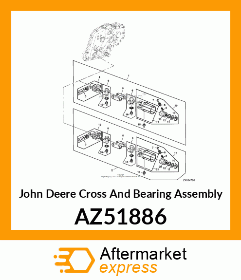 CROSS AND BEARING ASSEMBLY AZ51886