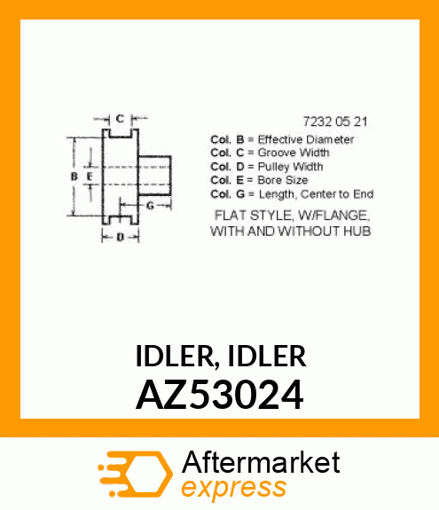 IDLER, IDLER AZ53024