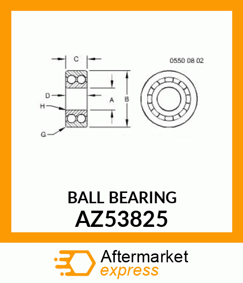 BALL BEARING AZ53825