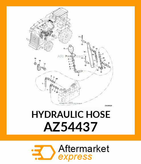 HYDRAULIC HOSE AZ54437