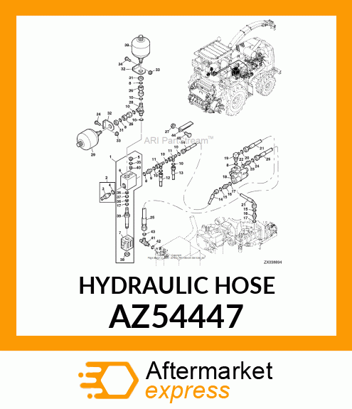 HYDRAULIC HOSE AZ54447