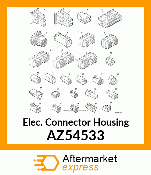 Elec. Connector Housing AZ54533