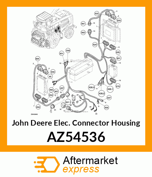 ELEC. CONNECTOR HOUSING AZ54536