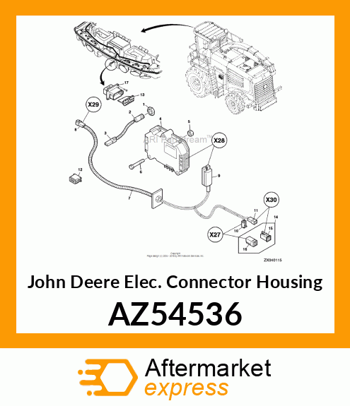 ELEC. CONNECTOR HOUSING AZ54536