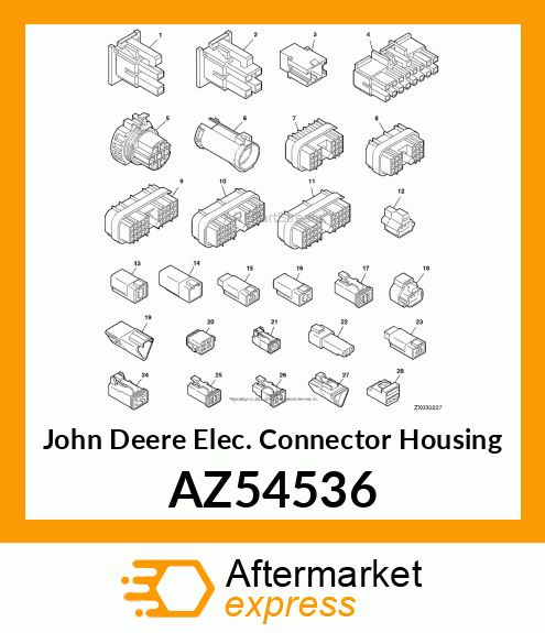 ELEC. CONNECTOR HOUSING AZ54536