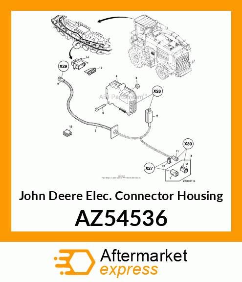 ELEC. CONNECTOR HOUSING AZ54536