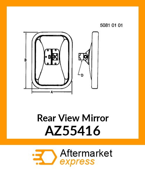 Rear View Mirror AZ55416