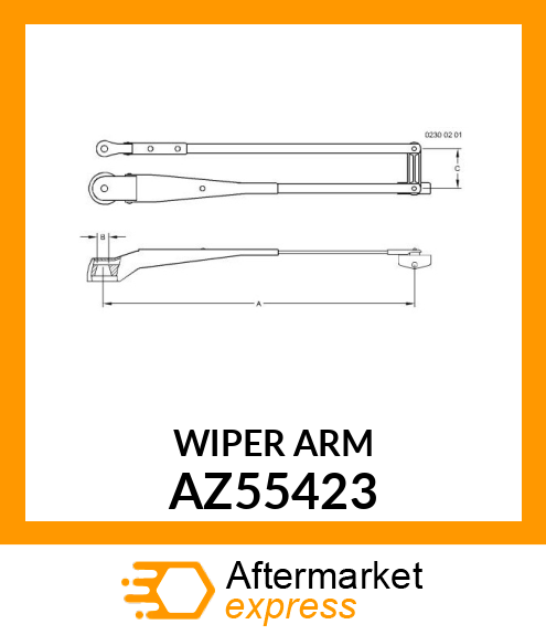 WIPER ARM AZ55423