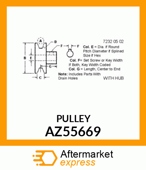 Pulley AZ55669
