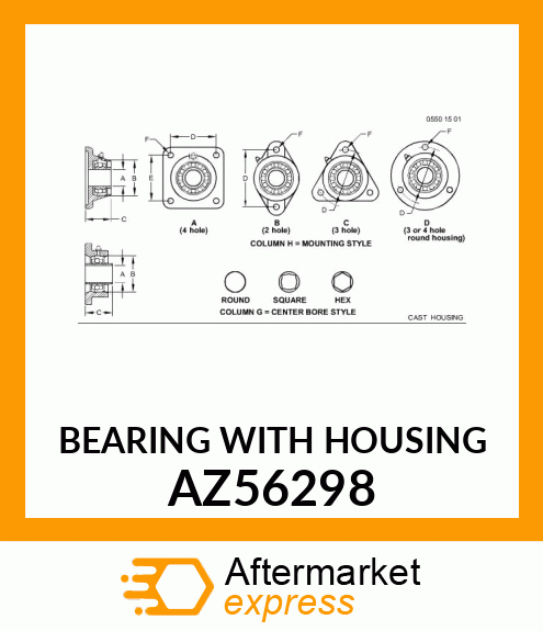 BEARING WITH HOUSING AZ56298