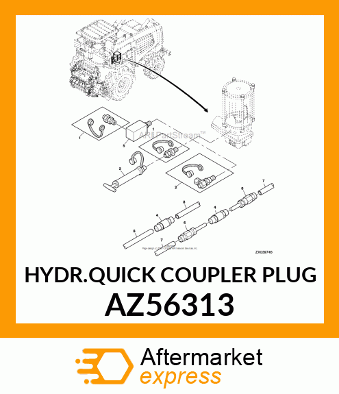 HYDR.QUICK COUPLER PLUG AZ56313