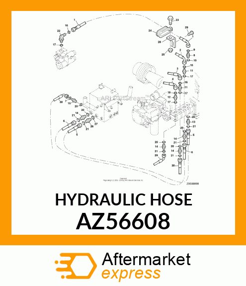 HYDRAULIC HOSE AZ56608