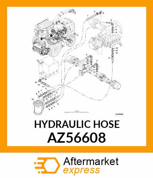 HYDRAULIC HOSE AZ56608