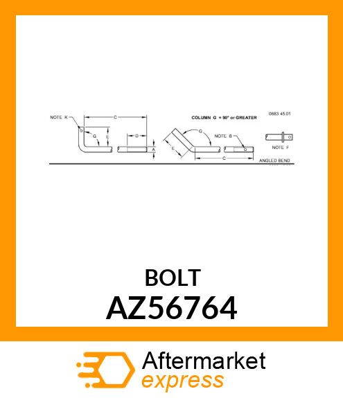 BOLT AZ56764