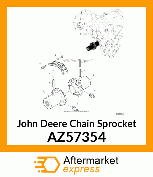 CHAIN SPROCKET AZ57354