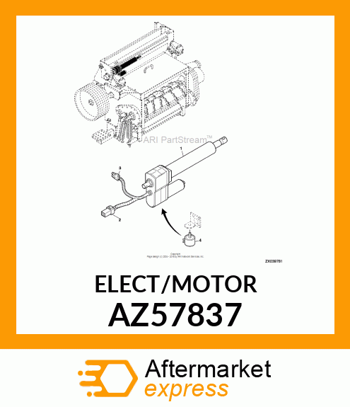 ELECTRIC MOTOR, LINEARMOTOR, GRINDE AZ57837