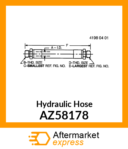 Hydraulic Hose AZ58178