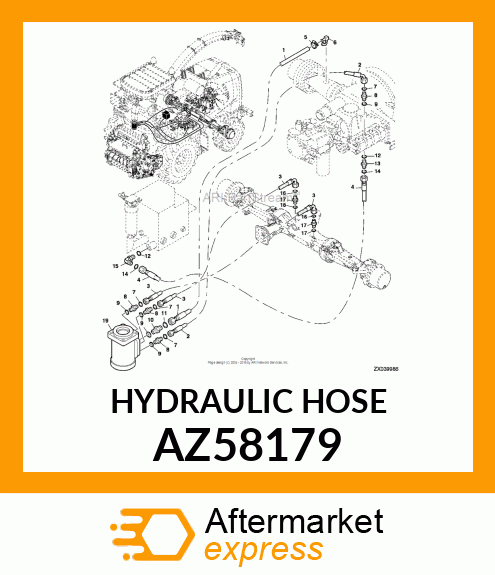 HYDRAULIC HOSE AZ58179