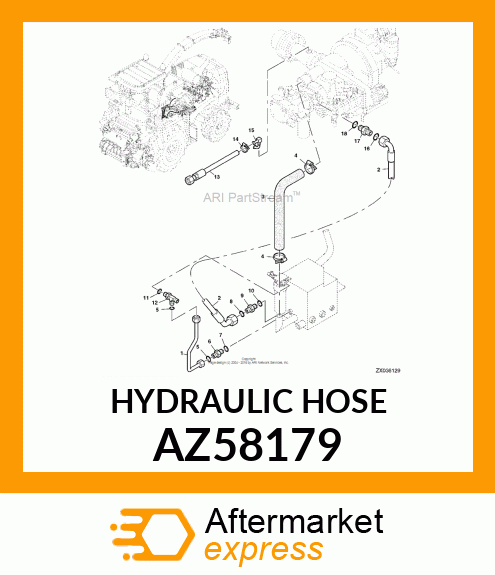 HYDRAULIC HOSE AZ58179