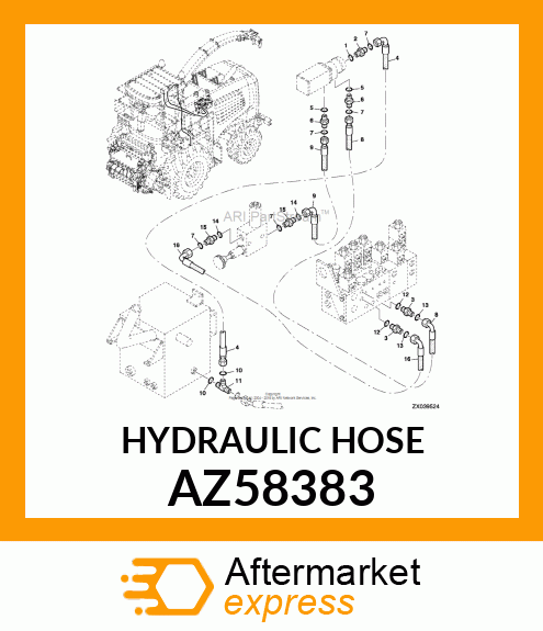 HYDRAULIC HOSE AZ58383