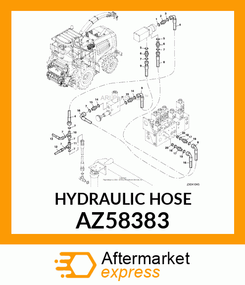 HYDRAULIC HOSE AZ58383