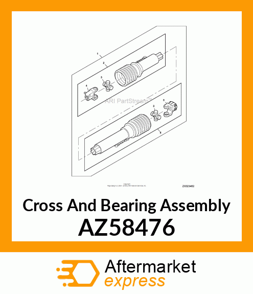 Cross And Bearing Assembly AZ58476