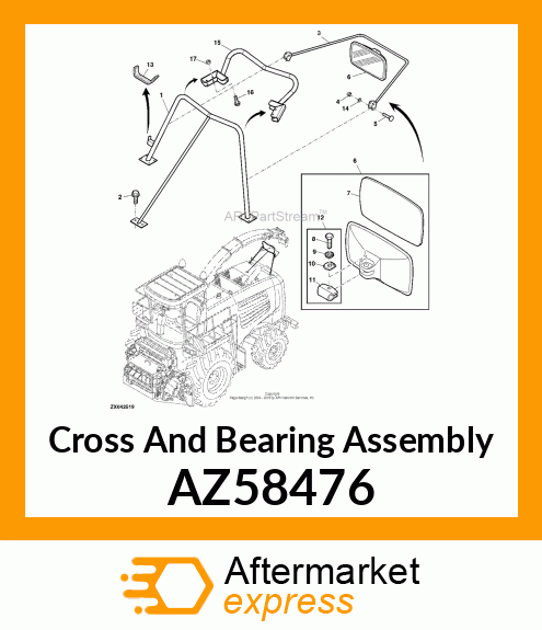 Cross And Bearing Assembly AZ58476