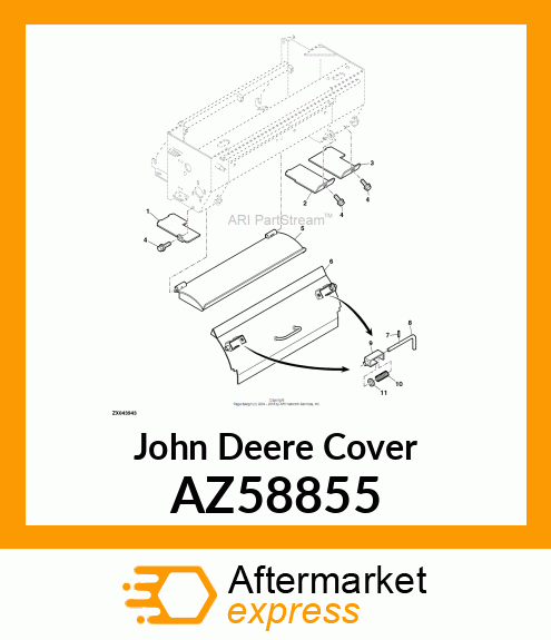 COVER, FRONT COVER, CH AZ58855