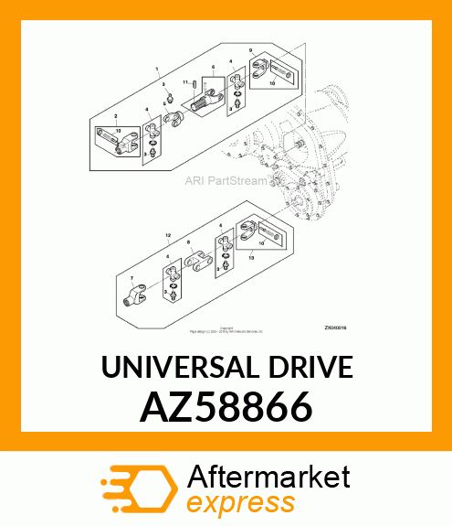 UNIVERSAL DRIVESHAFT, UNIVERSAL DRI AZ58866