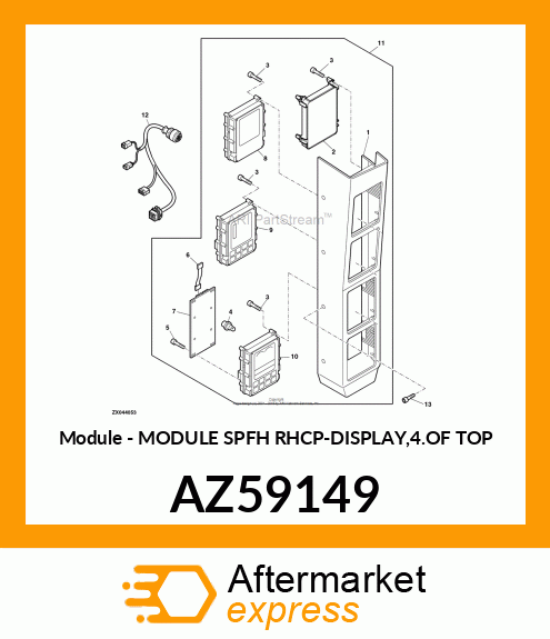 Module - MODULE SPFH RHCP-DISPLAY,4.OF TOP AZ59149