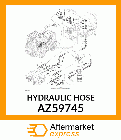 HYDRAULIC HOSE AZ59745