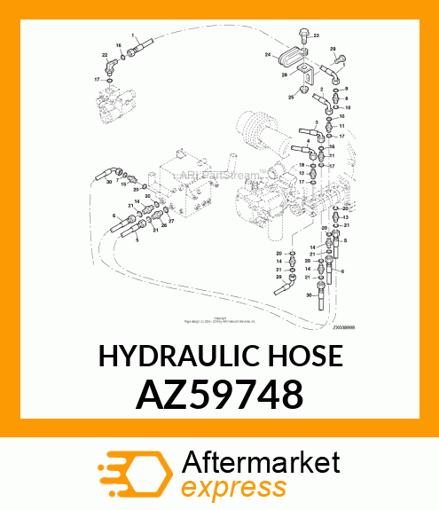 HYDRAULIC HOSE AZ59748