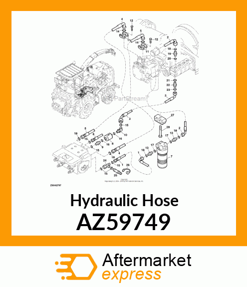 Hydraulic Hose AZ59749
