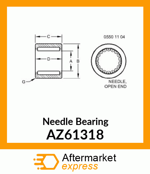 Needle Bearing AZ61318