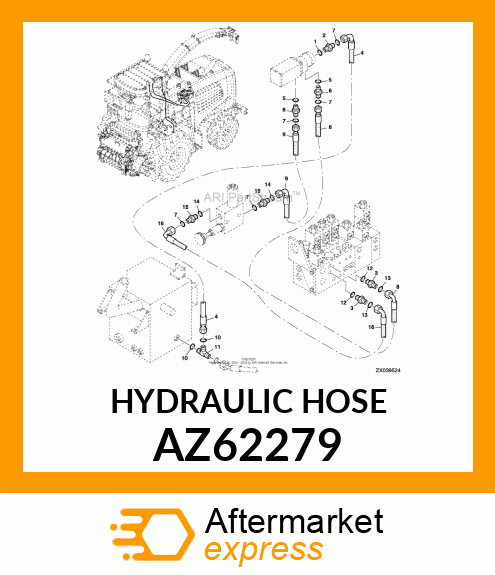 HYDRAULIC HOSE AZ62279