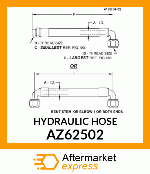 HYDRAULIC HOSE AZ62502