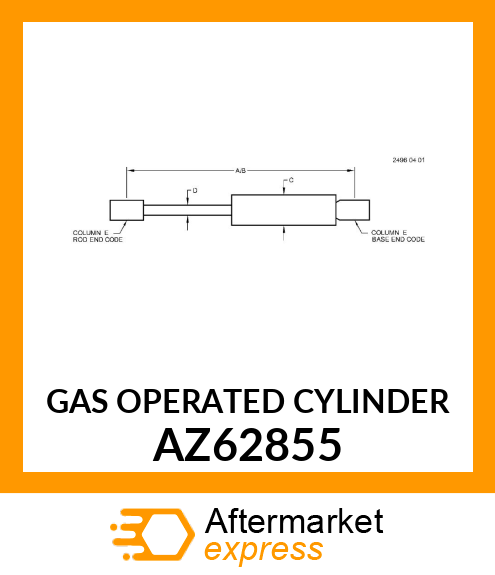 GAS OPERATED CYLINDER AZ62855